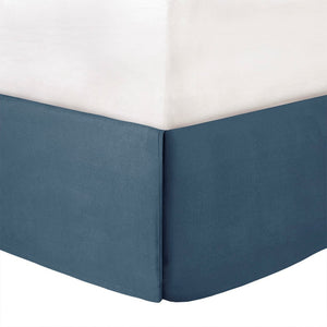 7 Piece Cotton Sateen Comforter Set Blue California King
