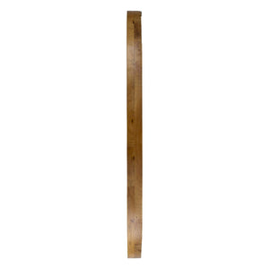 Oval Wall Mirror With Wood Frame, Farmhouse Wood Mirror For Bathroom Entryway Console Lean Against Wall - Brown