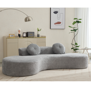 105.5'' Curved Sofa - Modern Minimalist Design