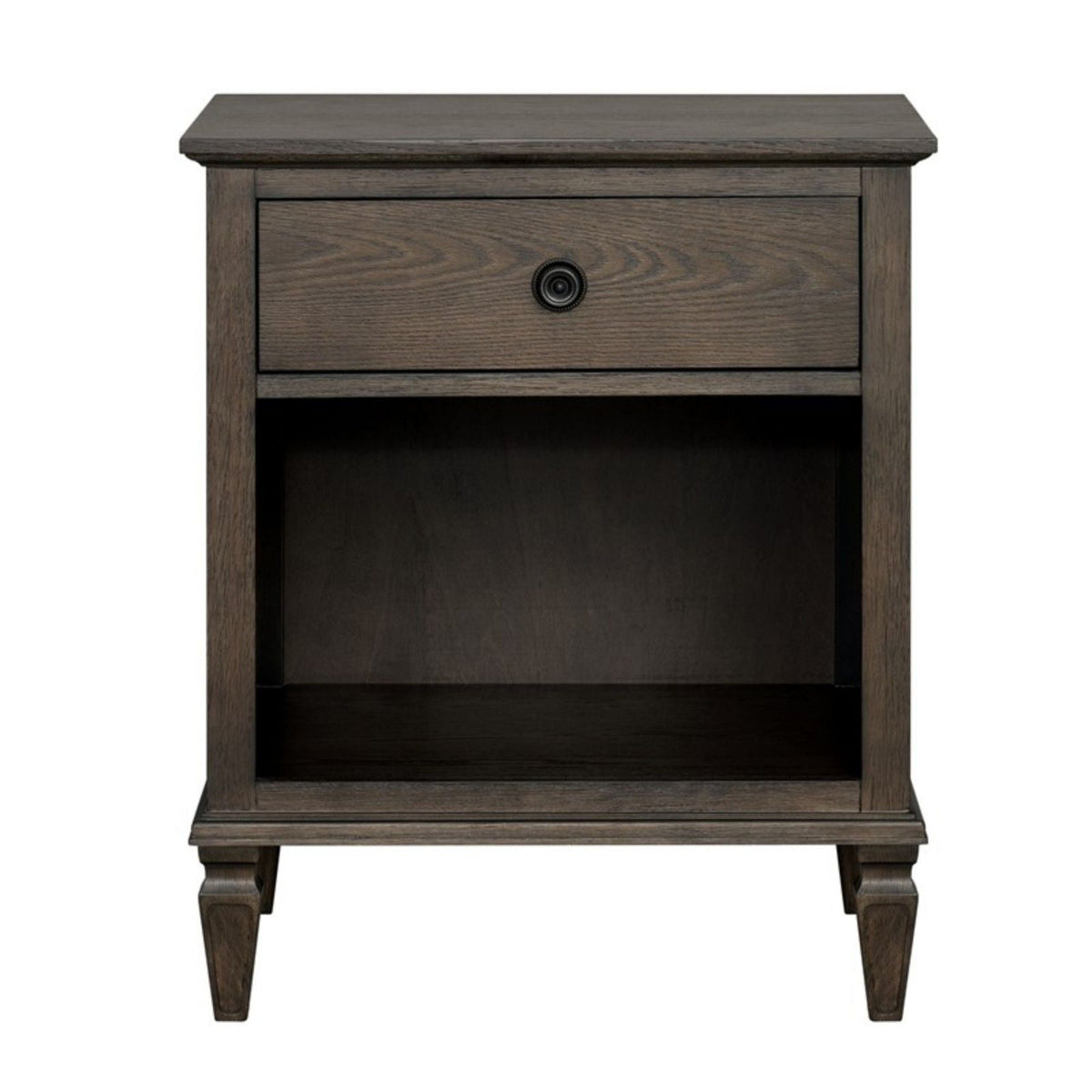 Victoria Nightstand with Open Storage - French Design - Multiple Colors