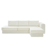 L-Shaped Modular Sofa With Double Layer Cushion