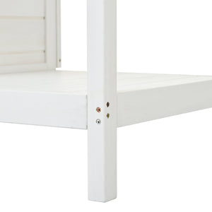 Topmax 66' Large Outdoor Farmhouse Wooden Potting Bench Table