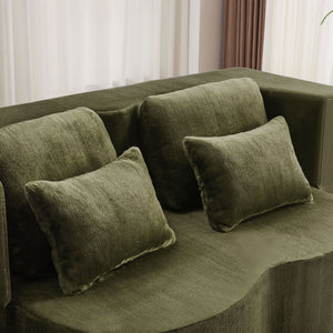 Queen Size Foldable Sofa Bed Chenille Futon Sofa Couch