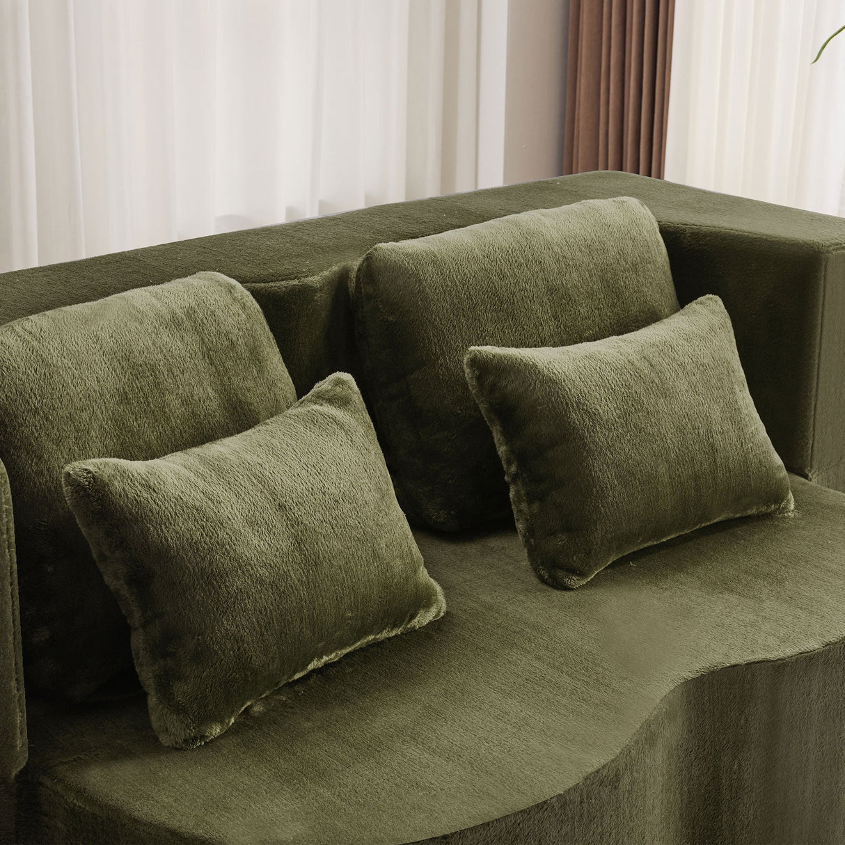 Queen Size Foldable Sofa Bed Chenille Futon Sofa Couch