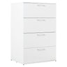 Bliss - Glossy 4 Drawer Jumbo Chest With Extra Deep Storage