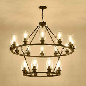 20-Light 2 Tier Chandelier