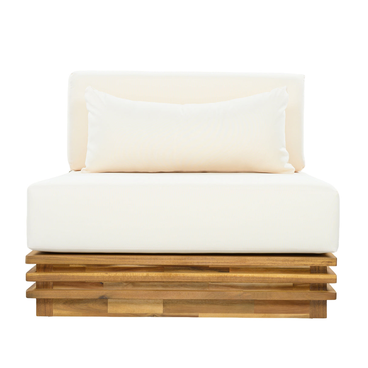 Oversized Outdoor 3-Piece Chat Set with Two Club Chairs and Side Table