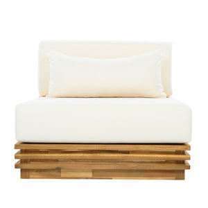 Oversized Outdoor 3-Piece Chat Set with Two Club Chairs and Side Table
