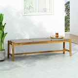 Acacia Wood Bench with 3 Seaters, Teak