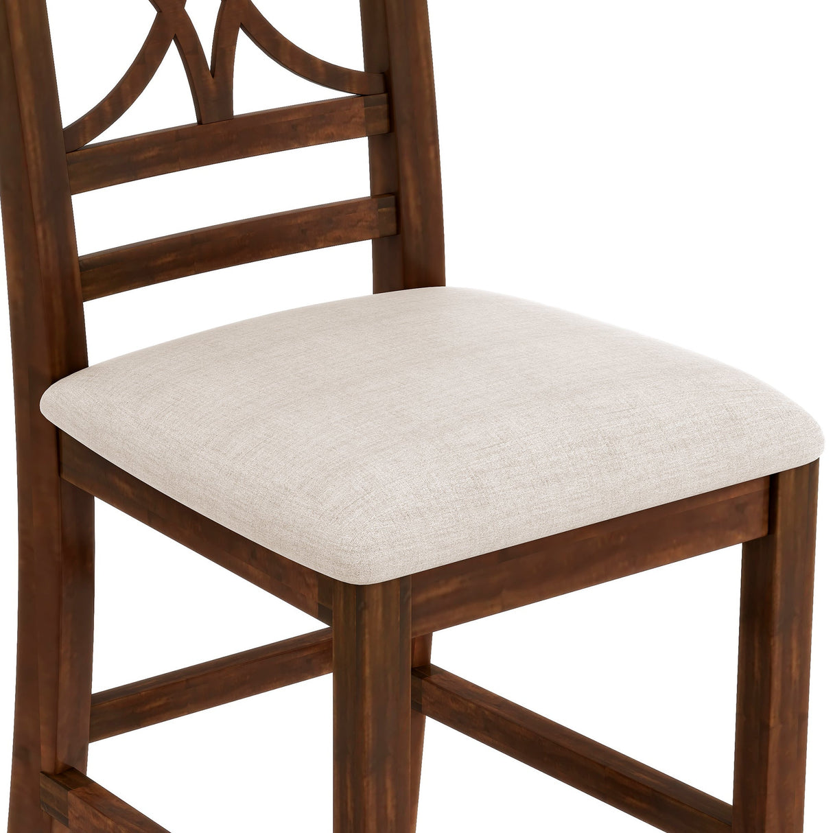 Charlie Walnut Farmhouse Counter Height 6-Piece Dining Set