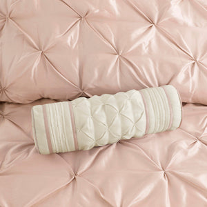 7 Piece Tufted Comforter Set Blush California King