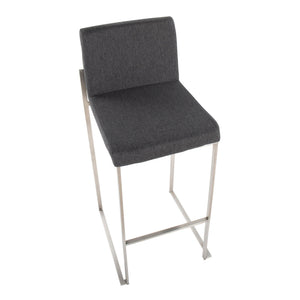 Fuji - Contemporary And Modern Elegance High Back Barstool