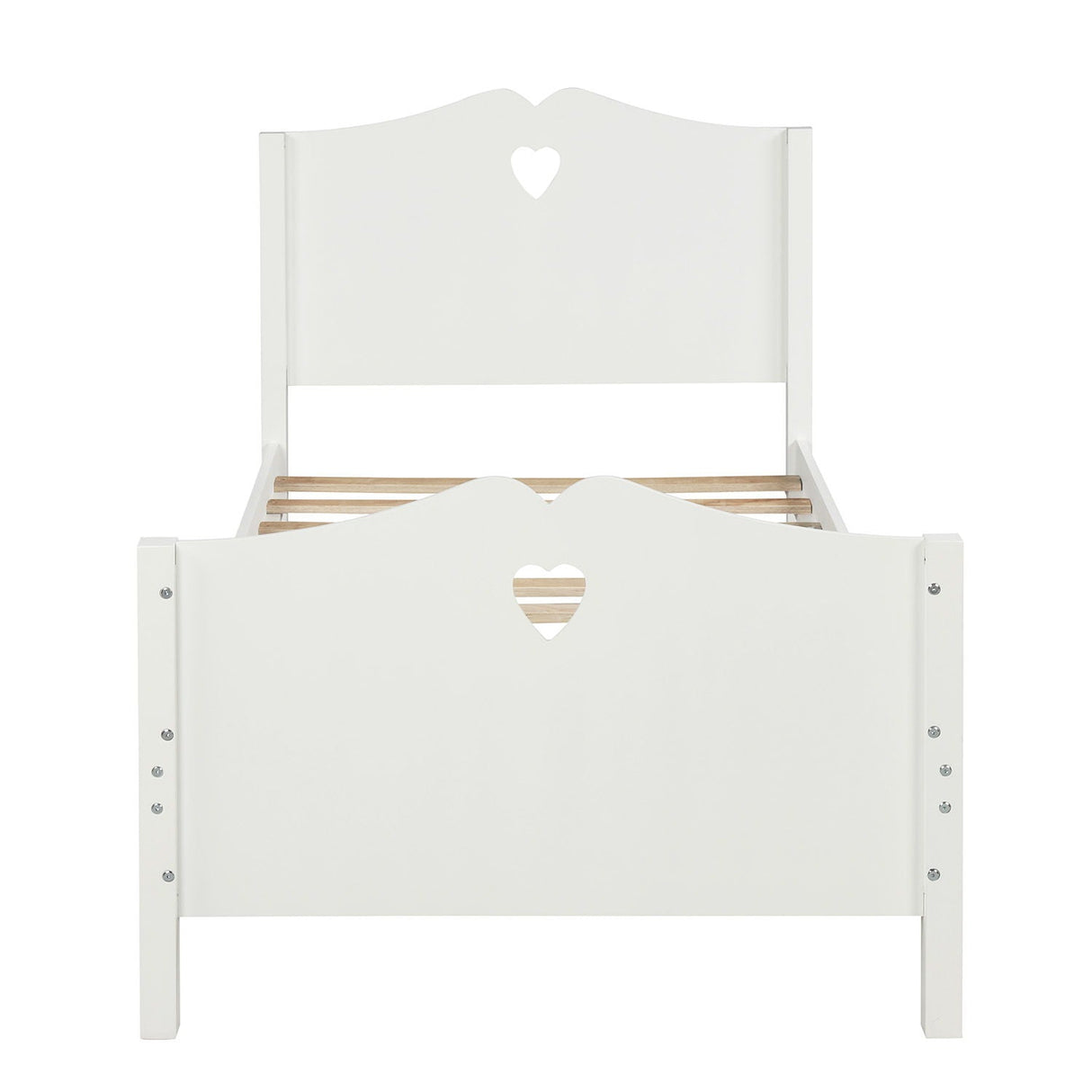 Platform Bed With Slat Support And Headboard And Footboard