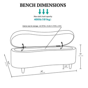 Flip Top Storage Bench