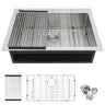 Kitchen Sink Drop In, Stainless Steel Single Bowl, Topmount