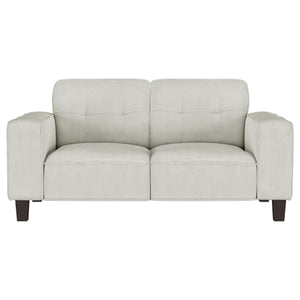 Xana - 2 Piece Upholstered Track Arm Sofa Set - Greige
