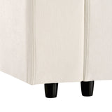 U-style Upholstered Modular Sofa With Storage Space and USB Charge Ports