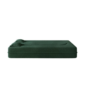 Modern Floor Sleeper Sofa Bed With 2 Pillows, Convertible Twin Size Folding Mattress For Living Room