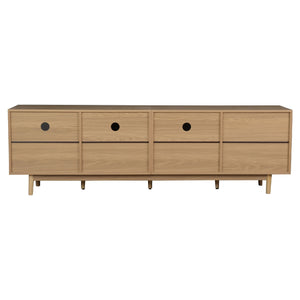 TV Stand With Doors - Natural