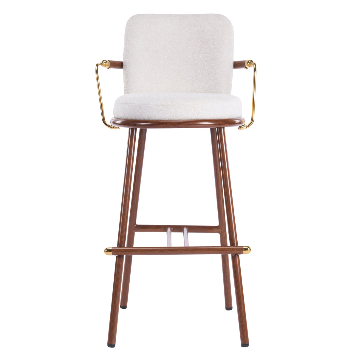 Chaya Indoor Upholstered Bar Stool with Metal Frame