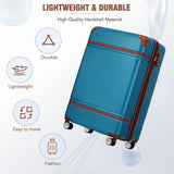 20 in hard side 2 piece lightweight suitcase set with spinner wheels