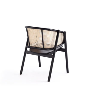 Versailles - Accent Armchair - Black / Natural