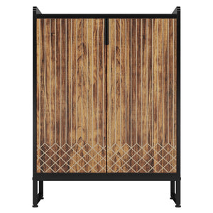 5 Tier Shoe Cabinet With Doors, Compact Entryway Storage Organizer