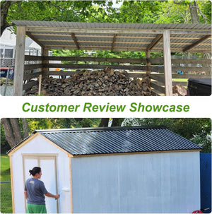 20PCS Metal Roofing Panels - Corrugated Galvanized Roof Panels