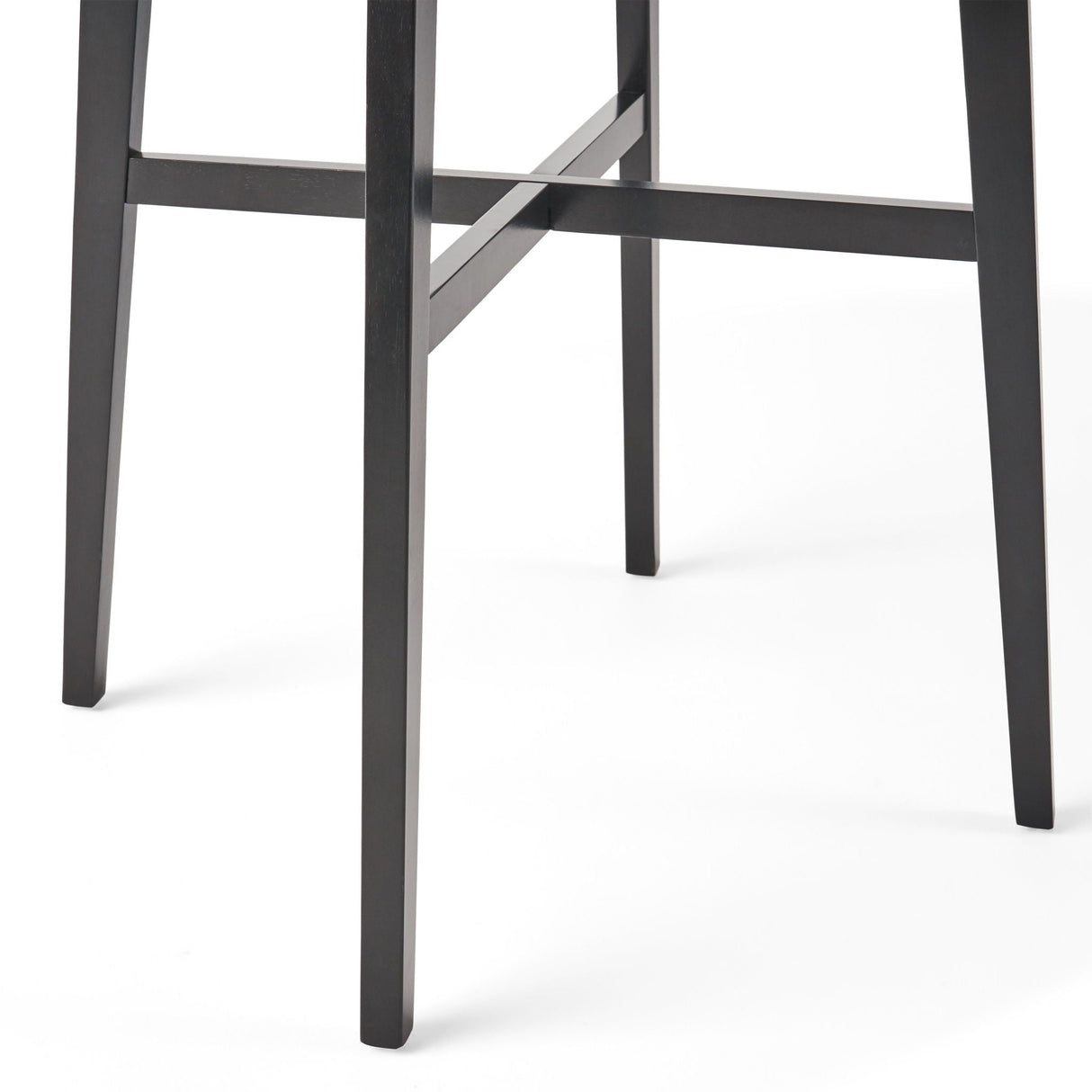 Modern Bar Height Dining Table, Rubberwood Legs And Laminate Table Top