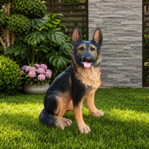 Outdoor Dog Statues German Shepherd Dog Statue for Garden