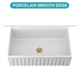 Workstation, Single Bowl Apron Front Kitchen Sink - White