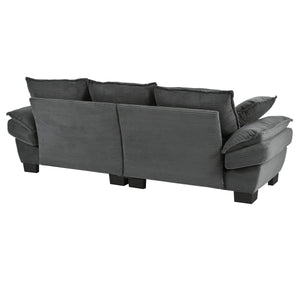 U-Style 85.4" Modern Curved Sofa