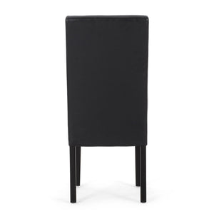 Contemporary Dining Chair With Rubberwood Legs (Set of 2)