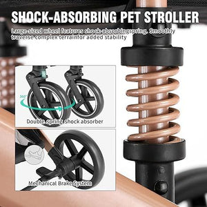 EchoSmile 4 in 1 Lightweight Pet Stroller