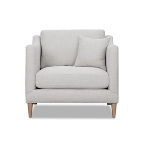 Chair With High Track Arms - Beige