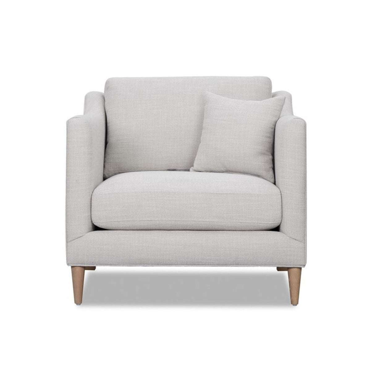 Chair With High Track Arms - Beige