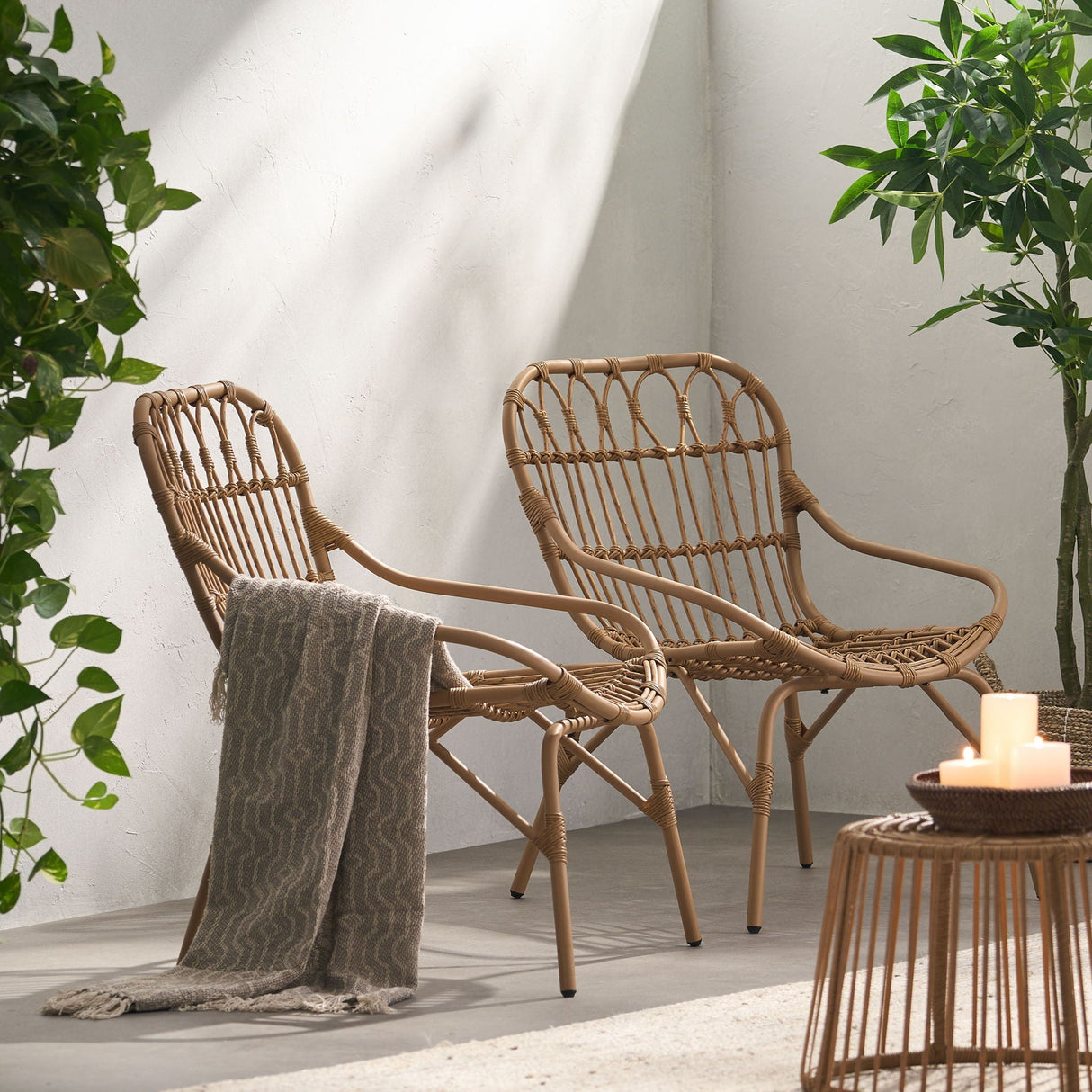 Monsoon - Outdoor Accent Chair With Open Weave Design