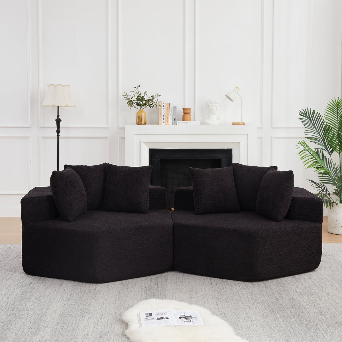 54-Inch Modern-Style Hexagonal Lounge Chair
