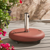 Wheelie umbrella base - round