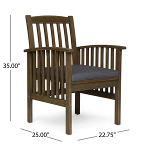 Casa - Acacia Dining Chair Set With Cushions,