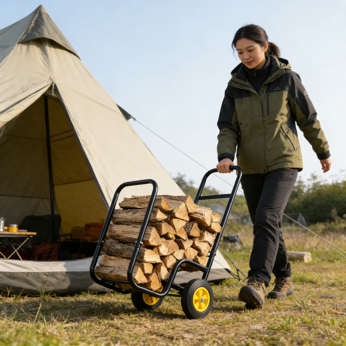 Firewood Log Cart Carrier