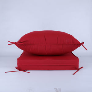 24x24 Inch Outdoor Deep Seat Cushion Set - Red