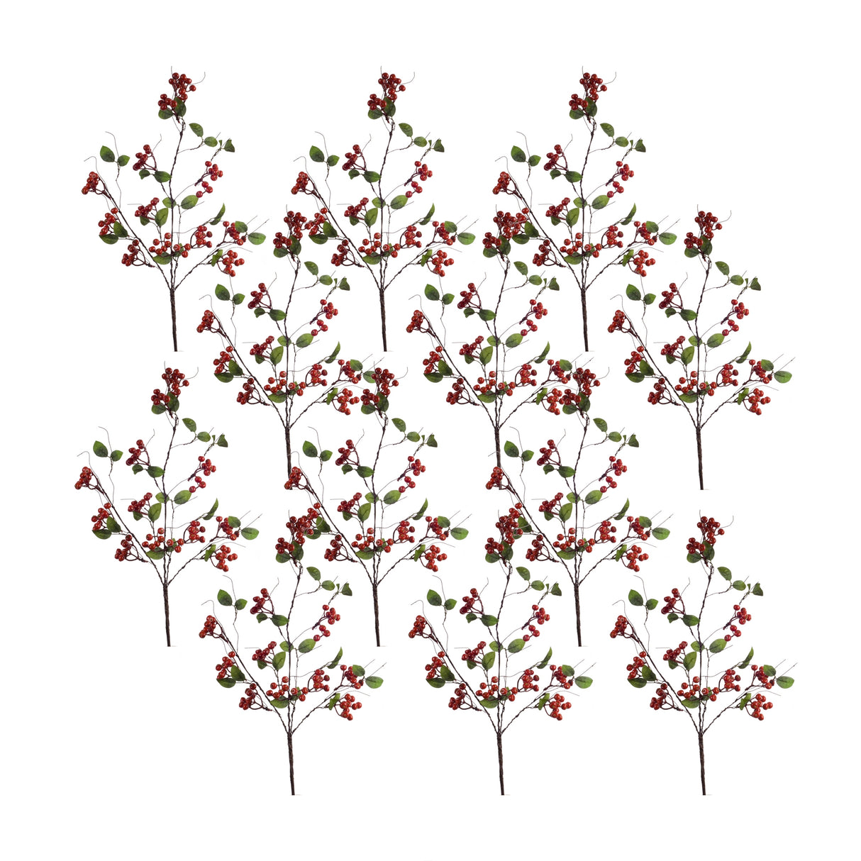 Boxwood-berry-twig-spray-(set-of-12)-Artificial-Flowering-Plants