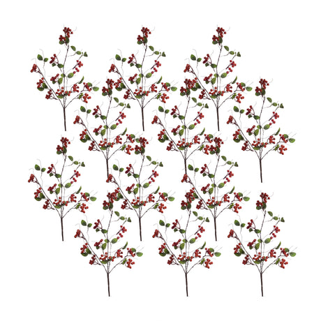 Boxwood-berry-twig-spray-(set-of-12)-Artificial-Flowering-Plants