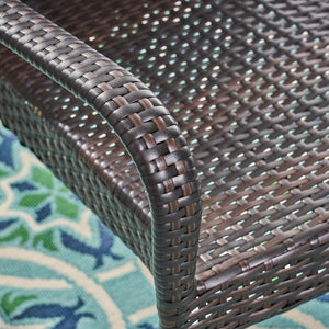 Littleton PE Wicker Stacking Chair Set of 2