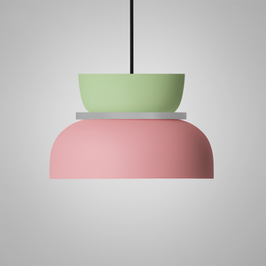 Nordic Dual-Tone Dome Pendant Light LED Zinc Alloy 1-Light Indoor