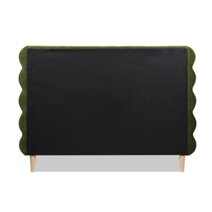 Stockholm - Modern Wavy Headboard Platform Bed