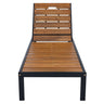 Outdoor Chaise With Adjustable Backrest