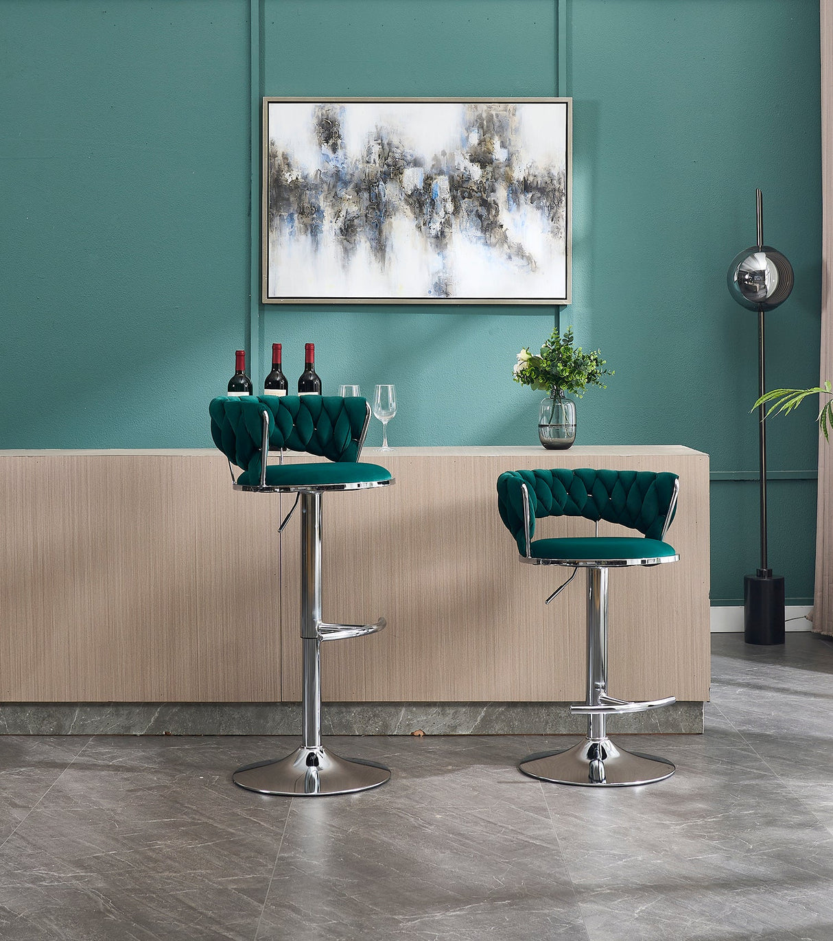 Set of 2 Bar Stools