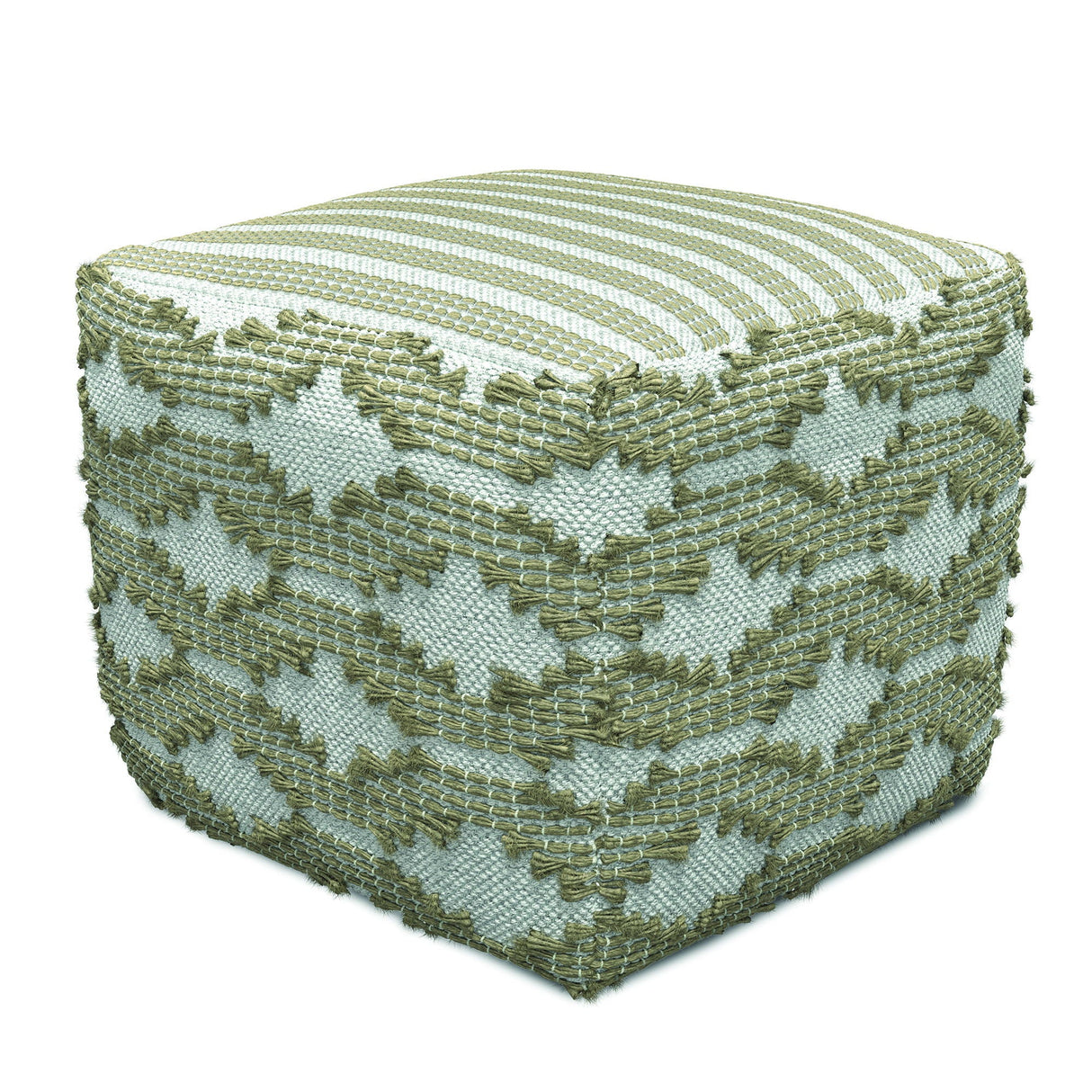 Rowan - Square Pouf Ottoman - Natural